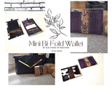 MINI BI-FOLD WALLET - pdf sewing pattern in English