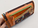 BUNDLE PACKAGE - Slim tri-fold wallet vinyl/leather and fabric PDF sewing patterns in English