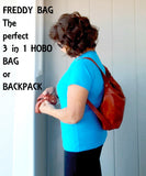 FREDDY 3 IN 1 HOBO/BACKPACK BAG