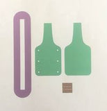 SVG FILES for Amber Crossbody Bag Interior Overlay and Strap Tabs