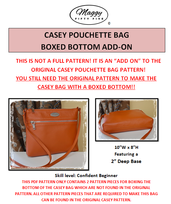 CASEY POUCHETTE BAG - pdf sewing pattern in Engish – Maggy55 Patterns