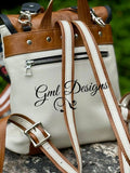 JASMINE BACKPACK WITH REMOVABLE SHOULDER STRAP -  pdf pattern IN ENGLISH ONLY