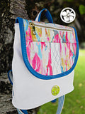 JASMINE BACKPACK WITH REMOVABLE SHOULDER STRAP -  pdf pattern IN ENGLISH ONLY