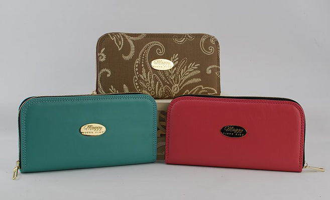 The Small Zip Around Wallet 2.0 Aubergine – Poppy Barley