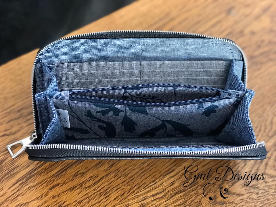 Zip Wallet Pattern CLASSIC ZIP AROUND WALLET PDF sewing pattern in English – Maggy55 Patterns