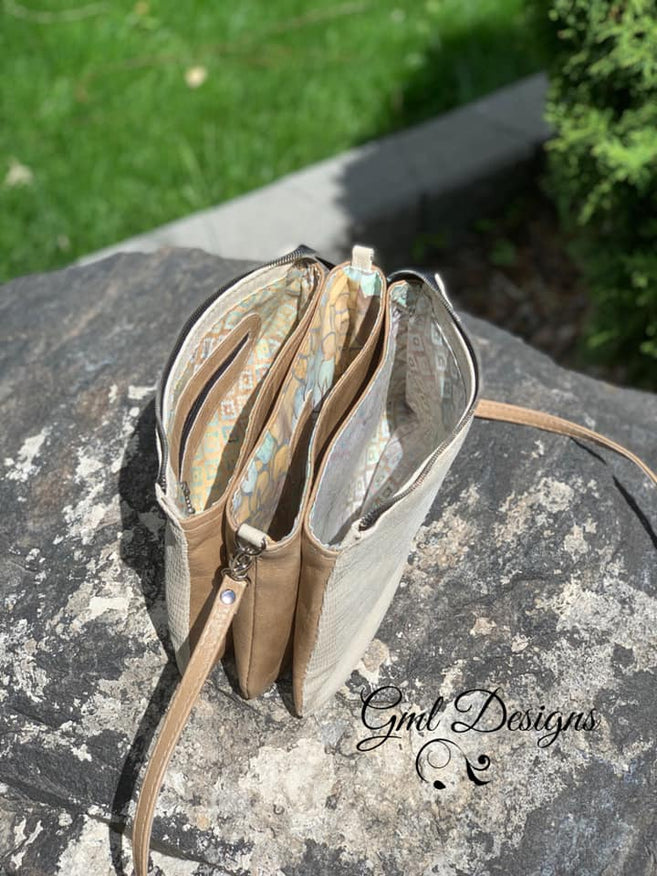 Emma Half Moon Bag shoulder bag or cross-body sewing pattern – Around the  Bobbin