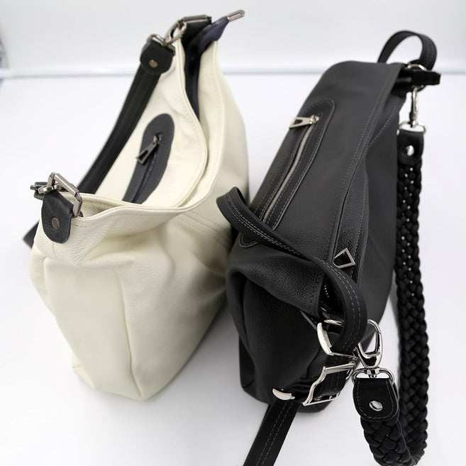 PIADA MEDIA - LEATHER BELTED MEDIUM BOSTON – HARUNOBUMURATA